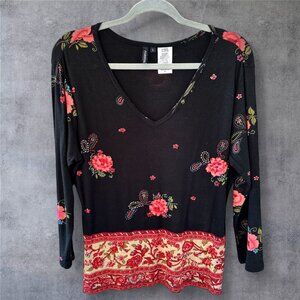 FORBIDDEN RAYON KNIT EMBELLISHED TOP FROM INDIA